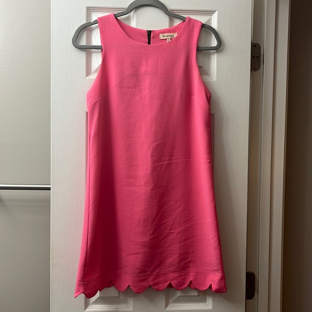 Bright Pink Small Scalloped Dress